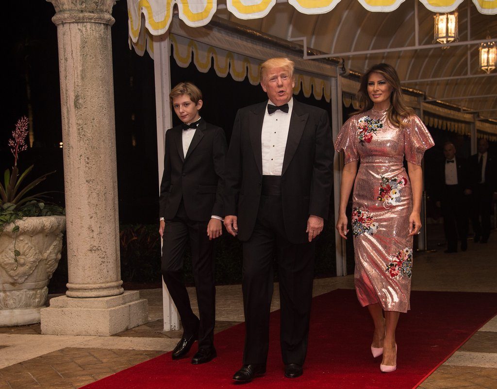 Melania Trump Wore a .5K Princess Dress on New Year’s Eve You Have to See