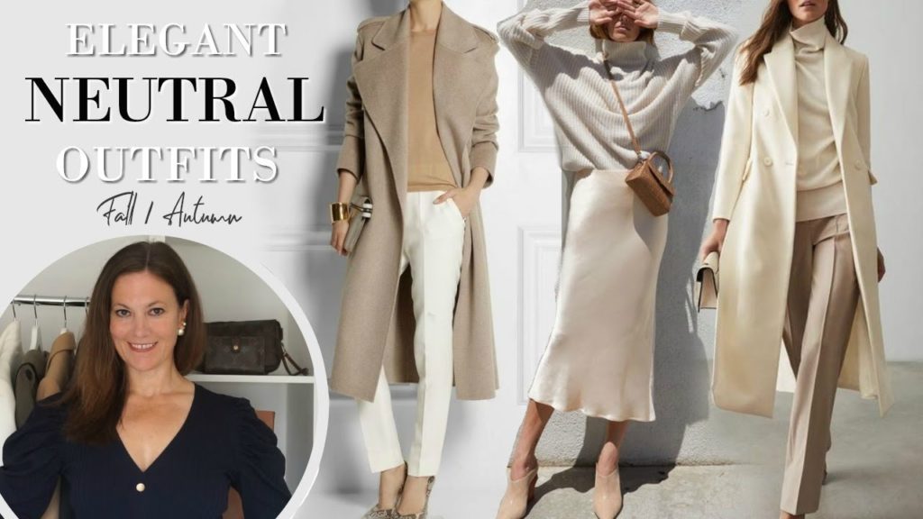 Elegant Neutral Outfits for Fall Autumn